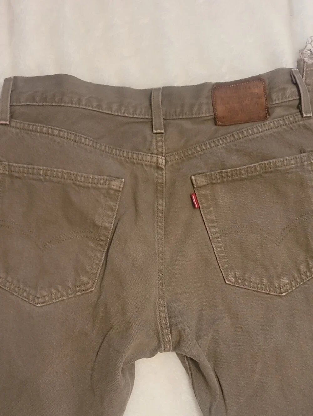 Levi's Vintage Big E Men's Green Straight Jeans with Red Tab